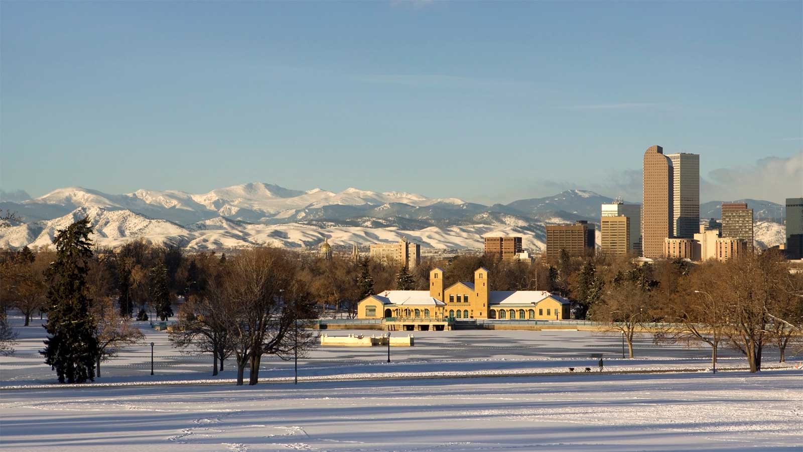 Snowy Denver street